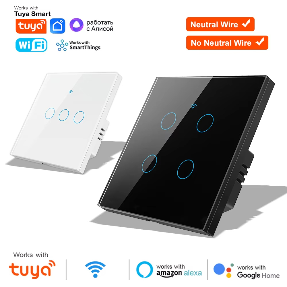 Smart Light Switch Wifi - Interruptor de Parede Inteligente WiFi RF