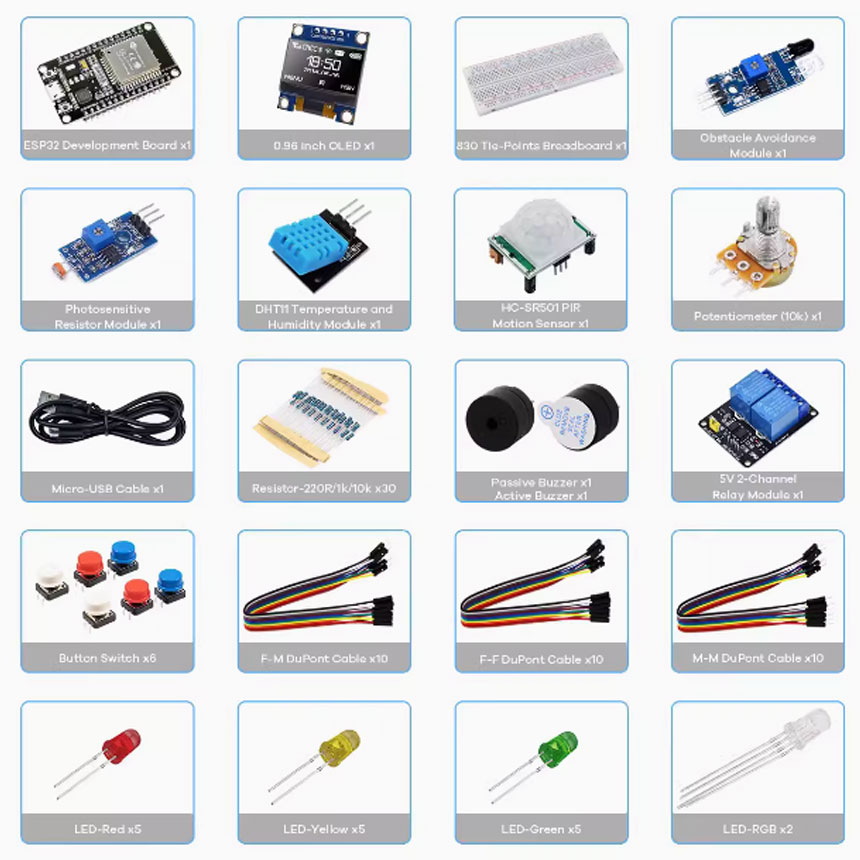Kit criador para projetos kit  - Esp32 Smart Home Kit avaliação e preço