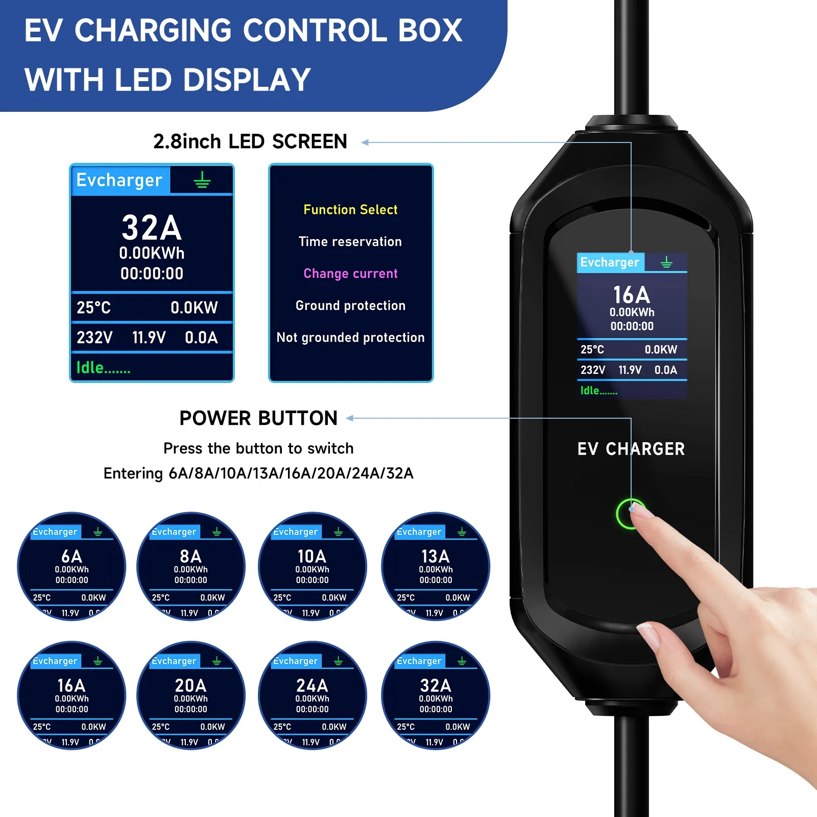 Carregador EV Puppyfc 7.2KW Ti - Wifi Smart Plug avaliação e preço